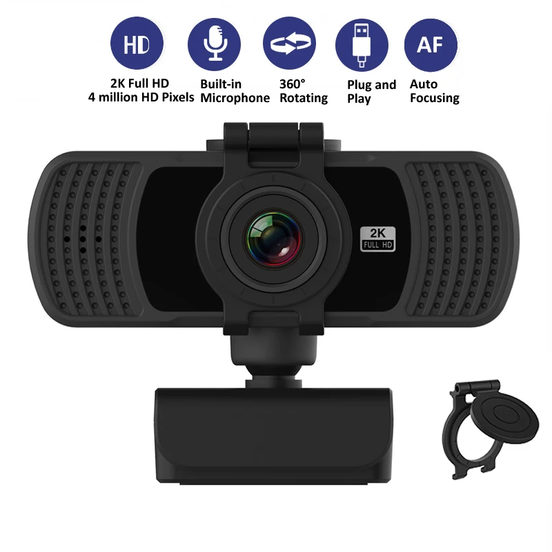 Новая веб-камера высокой четкости 1080P 2K компьютерная сетевая USB-камера для ПК с