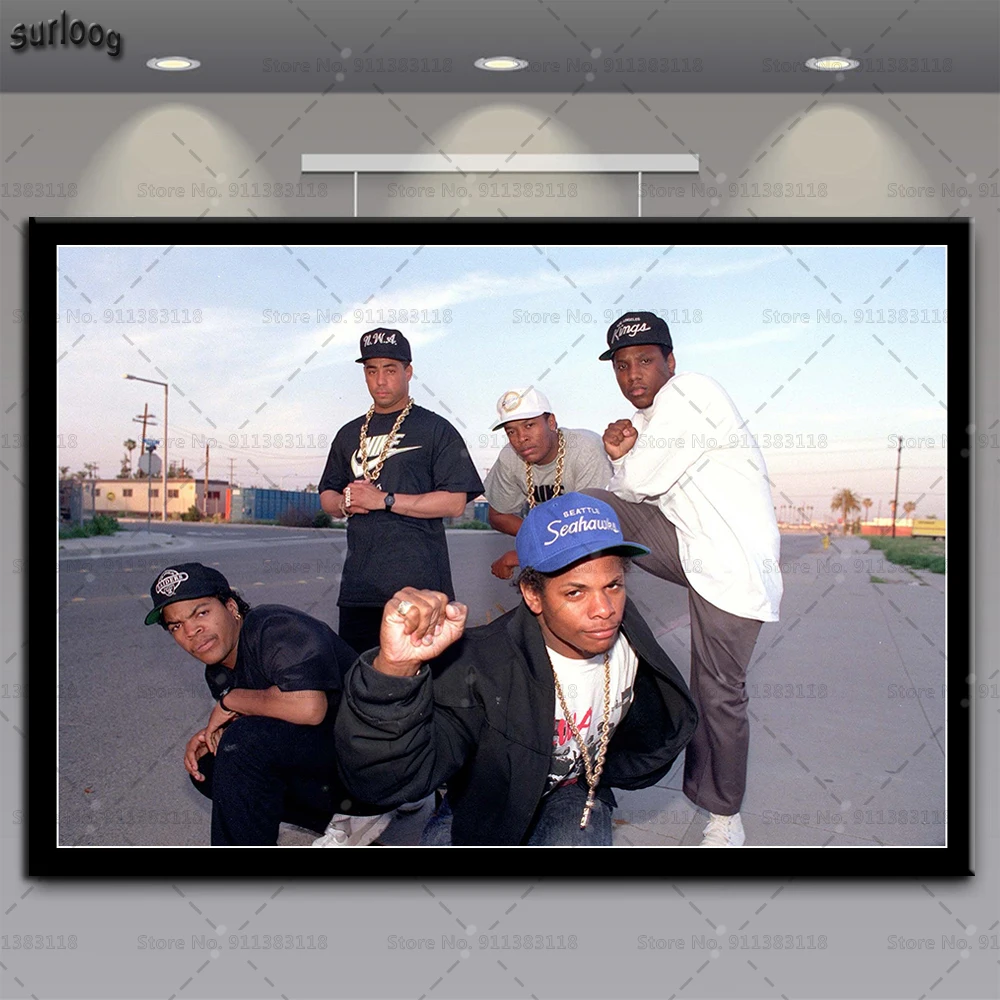 Плакаты и принты NWA хип-хоп Музыка кубик льда Dr.Dre Eazy-E настенные художественные