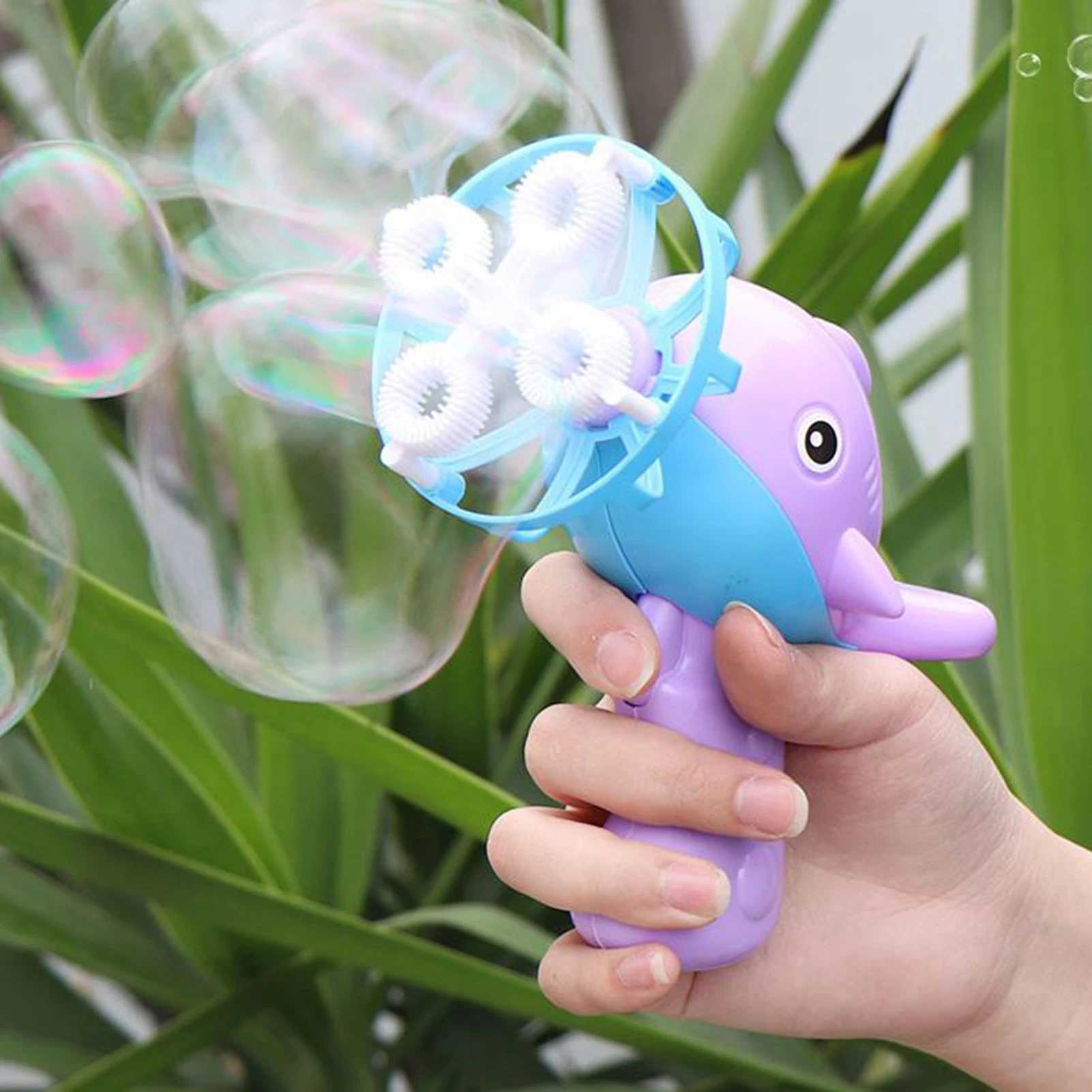 

Fan Bubble Machine Electric Dolphin Magic Bubble Blower Machine Automatic Bubble Maker Gun Outdoor Toys Wedding Supplies