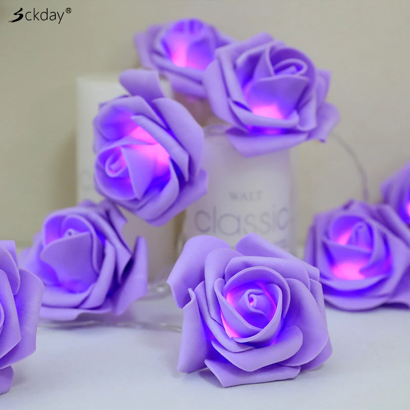 СВЕТОДИОДНАЯ Гирлянда в виде розы комнатное освещение с питанием от батарейки