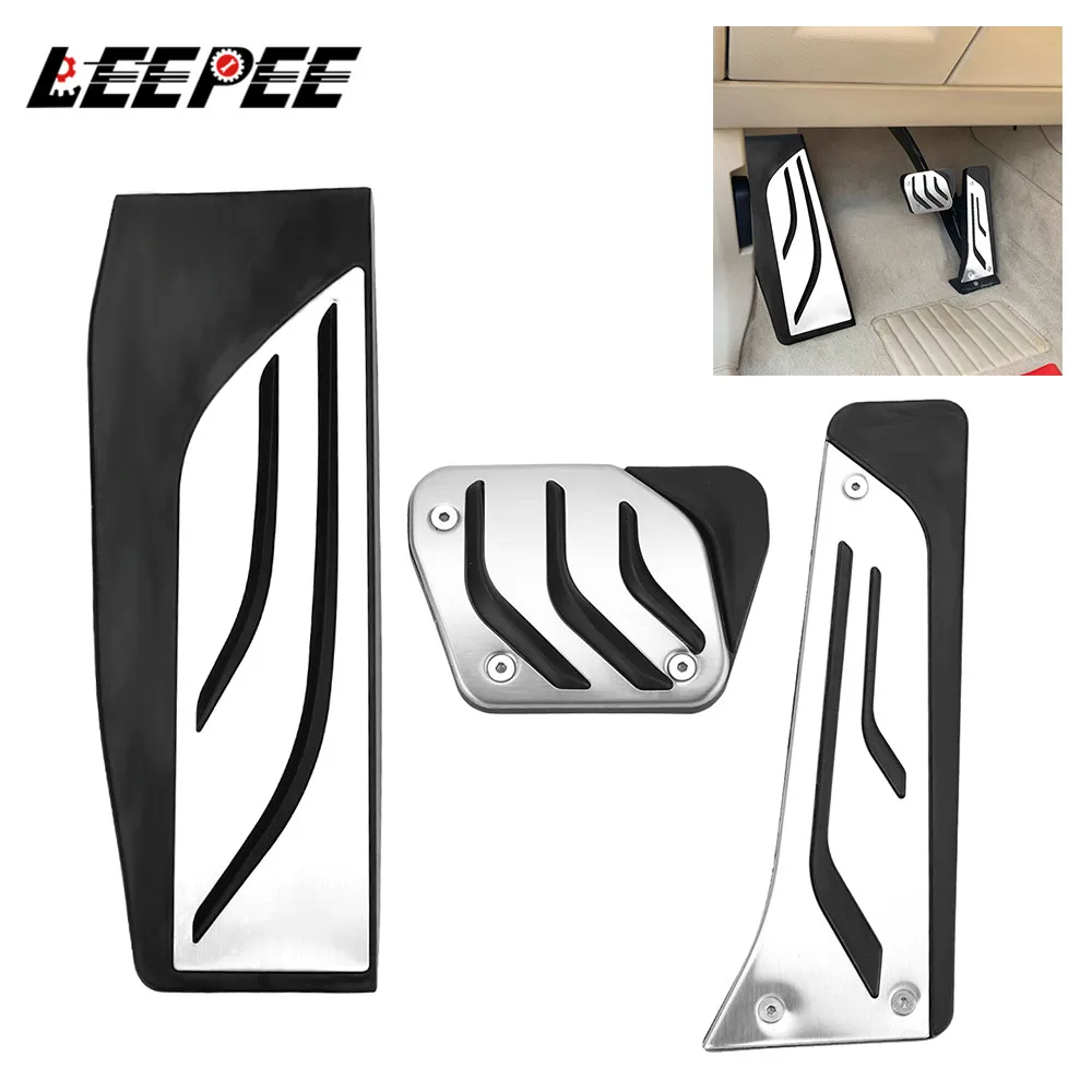 

LEEPEE LHD Автомобильный тормозной акселератор, топливная подставка для ног набор педалей, накладка на педаль акселератора, педаль упора для но...