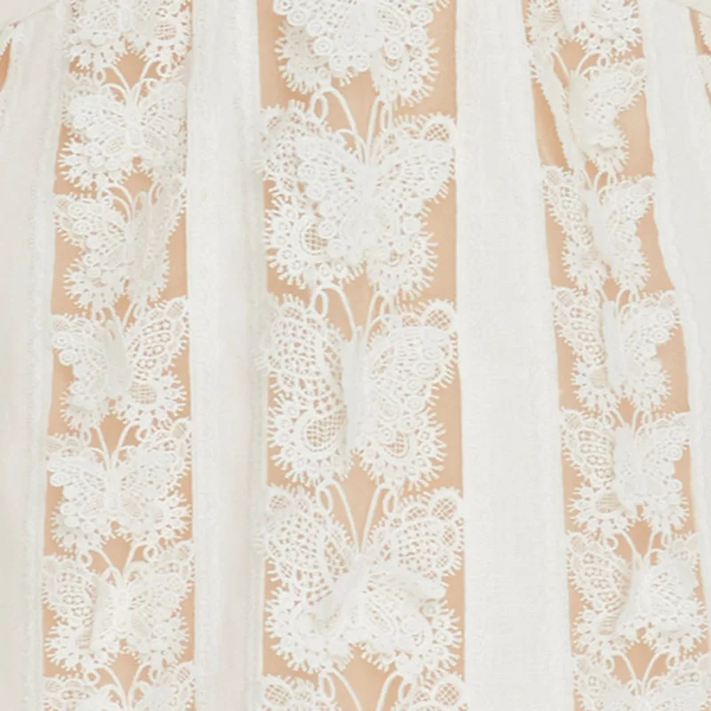 AIMENUNU летнее кружевное платье в стиле пэчворк для женщин v образный вырез рукав