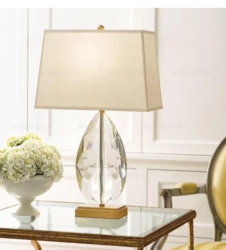 Декоративная современная оптовая продажа роскошная хрустальная настольная