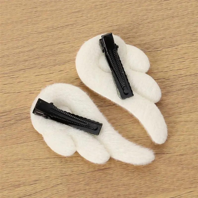 1 пара Ангел шпильки в виде крыльев Мультфильм Плюшевая повязка для волос заколки