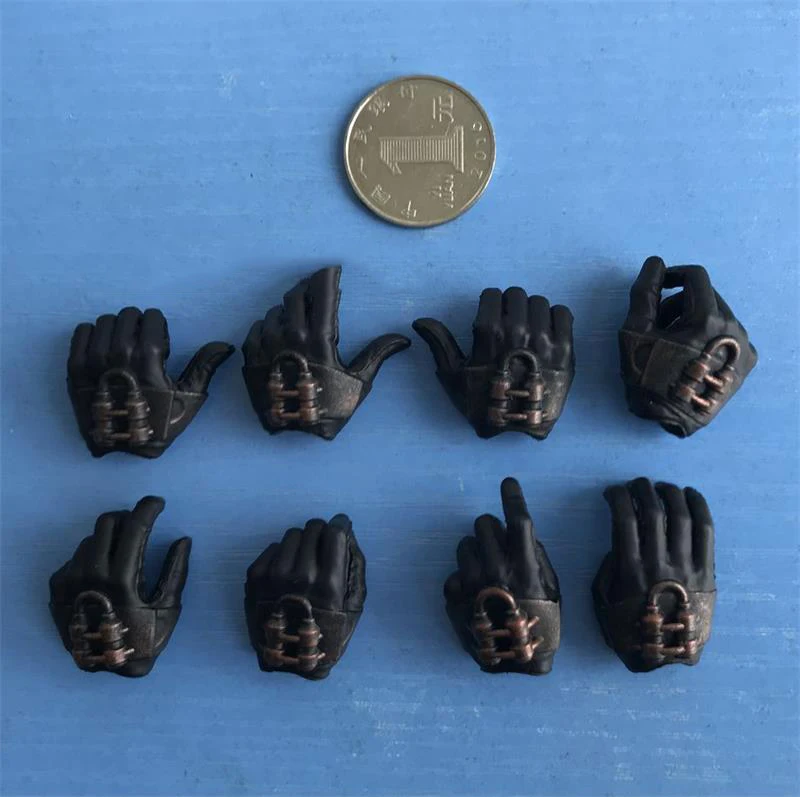 

In Stock 1/6th Soldier Black Hand Gloved Model Jack the Ripper For Usual 12inch Doll Figures Accessories