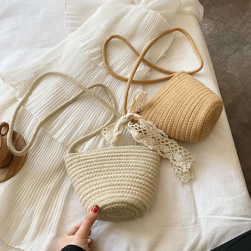 

2021 Fashion Summer Straw Bag Rattan Women Crossbody Ladies Knitted Square Flap Shoulder Bag Travel Beach Bags Shopper Tote Bag