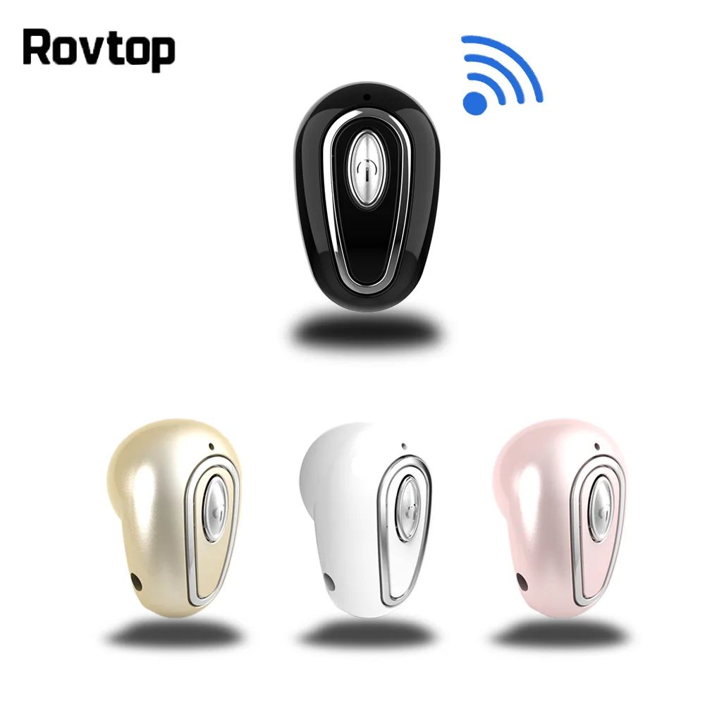 Rovtop мини беспроводные Bluetooth наушники 5 0 стерео с микрофоном спортивные для бега