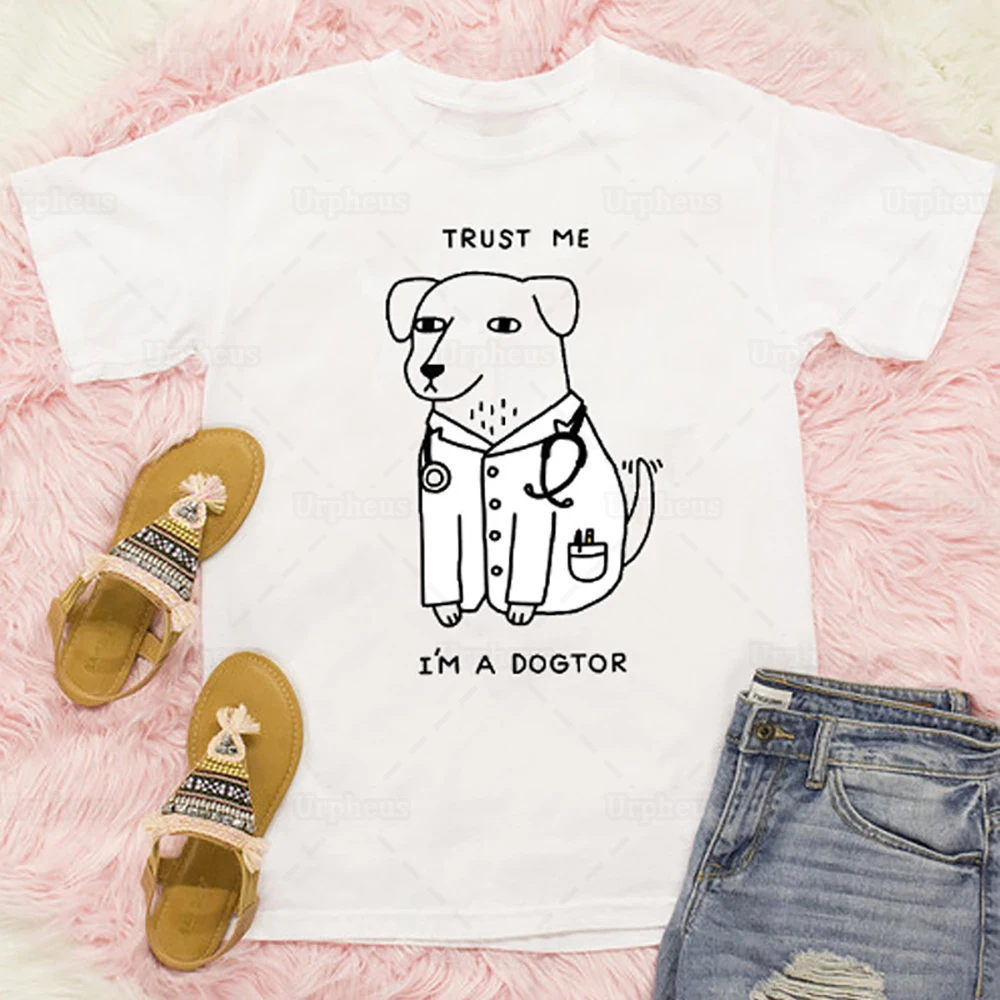 Забавный дизайн рубашка Trust Me I'm A Dogtor Humor футболка для любителей собак