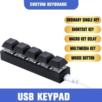 5 key keypad usb keyboard red keyboard mechanical keyboard shortcuts custom gaming keyboard numeric keyboard