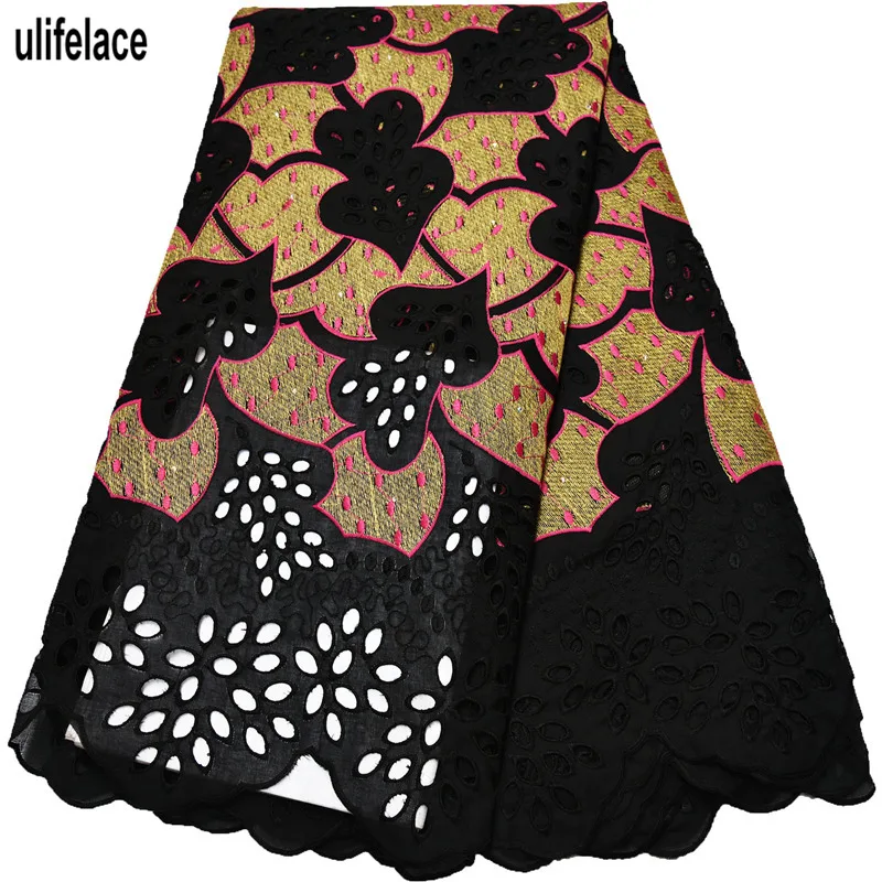 

Embroiderey Design African Cotton Dry Lace Fabric New Swiss Voile Lace In Switzerland High Quality Nigerian Garment Lace SW-597