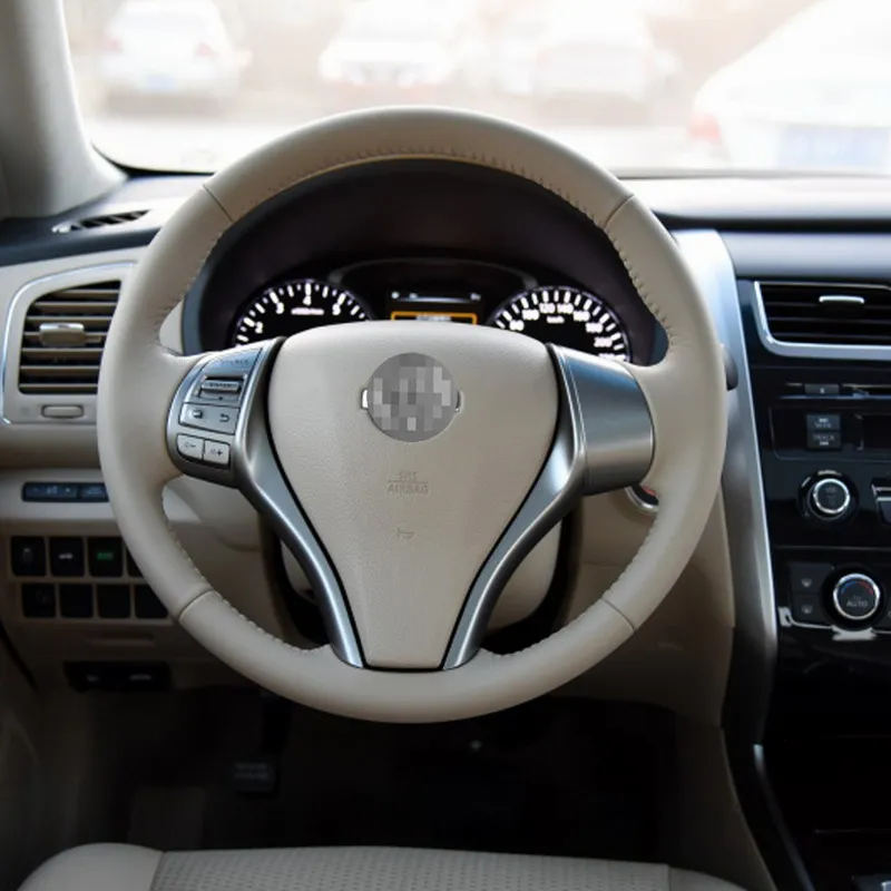 

Car Steering Wheel Horn Cover For Nissan Teana X-Trail 2013 2014 2015 2016 2017 2018 Auto Accessories Plastic ABS