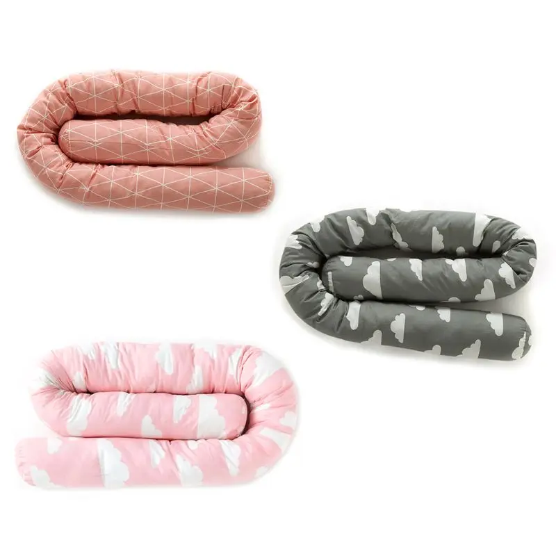 

Baby Bed Protector Safety Crib Bumper Pad Cushion Soft Cotton Infant Set