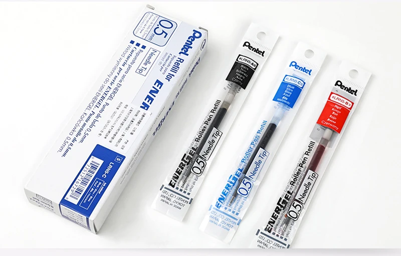 12 шт./кор. Pentel LRN5 Neutra с гелевой вставкой пополнения чернил для BLN75 выдвижной ручки-быстрое высыхание-0,5 mmOffice& Sch оол расходные материалы