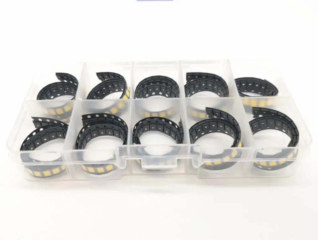 Светодиодный комплект SMD 500 шт. холодный белый 10 valuesx50pcs 2835 3030 3535 2828 7020 9500 11000K 3 в 6 9 18