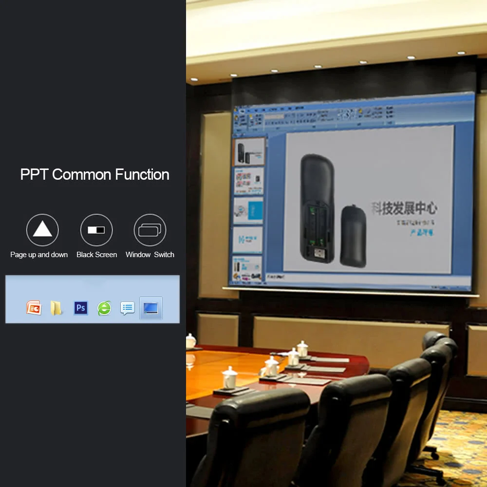 2 4G Беспроводная воздушная мышь лазерная указка 6 Гироскопический гироскоп