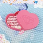 Инструменты, пластиковый поднос в форме сердца для рукоделия, аксессуары для алмазной вышивки, большая емкость, алмазная живопись, оптовая продажа