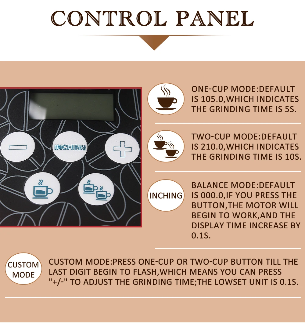ITOP коммерческий Электрический кофемолка зерна кофе в зернах сухой пищевой