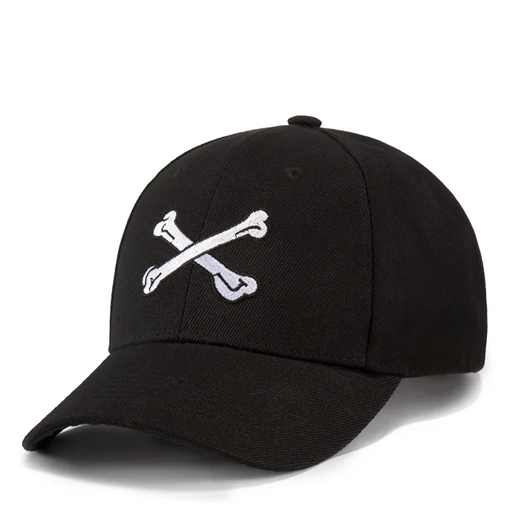 Bone головной убор с вышивкой модная уличная бейсболка Мужская Женская Черная хип