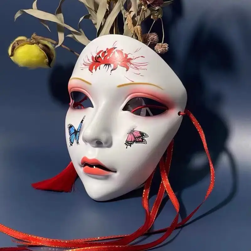 Peking Opera/расписанные вручную страшно полная уход за кожей лица маски Косплэй Hanfu