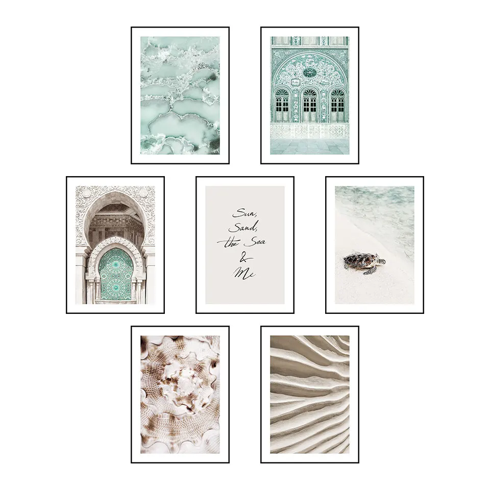 Плакат в скандинавском стиле пейзаж Картина на холсте нордическая настенная