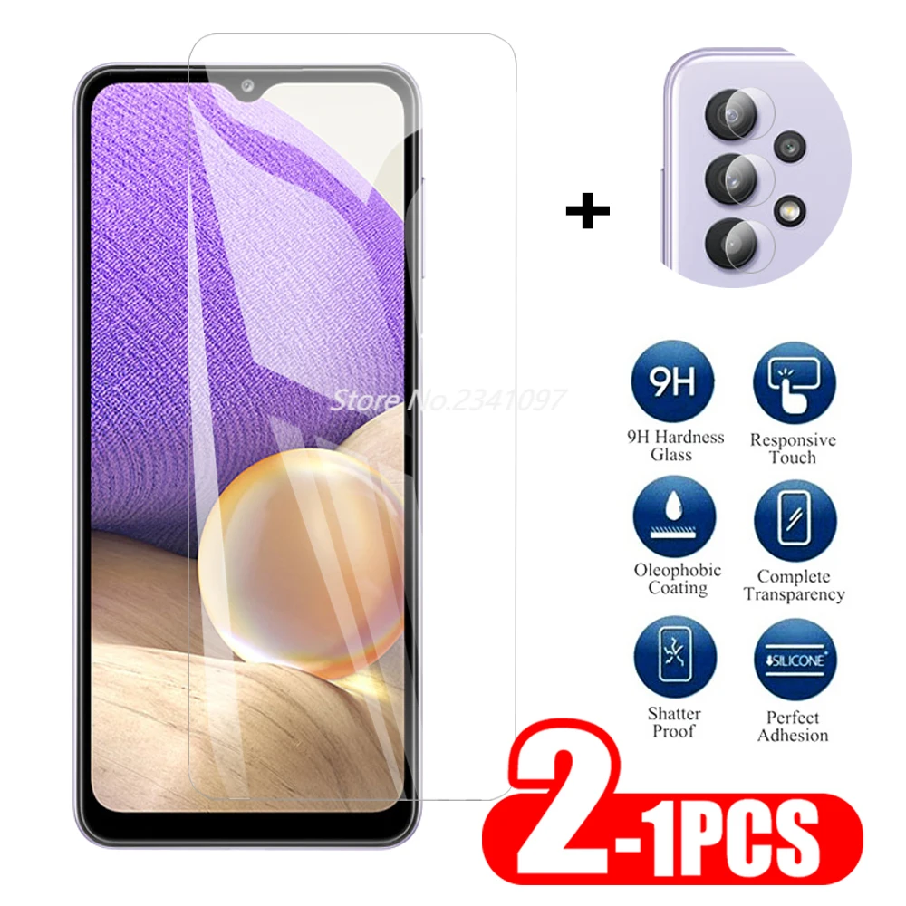 

1-2 шт. стеклянного экрана для Samsung A32 экран + камера протектор для samsung a32 a02 a02s a42 экран объектив из закаленного стекла для a32 стекло