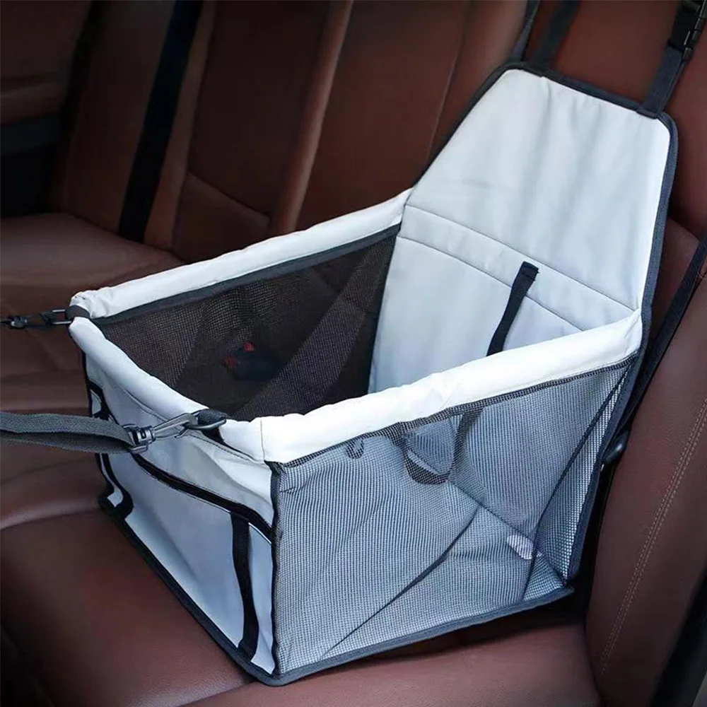 

Pet Dog Car Seat Cat Carrier Travel Bag Folding Hammock Waterproof Basket Carrying For Cats Dogs Transportin Safety Mesh Bag