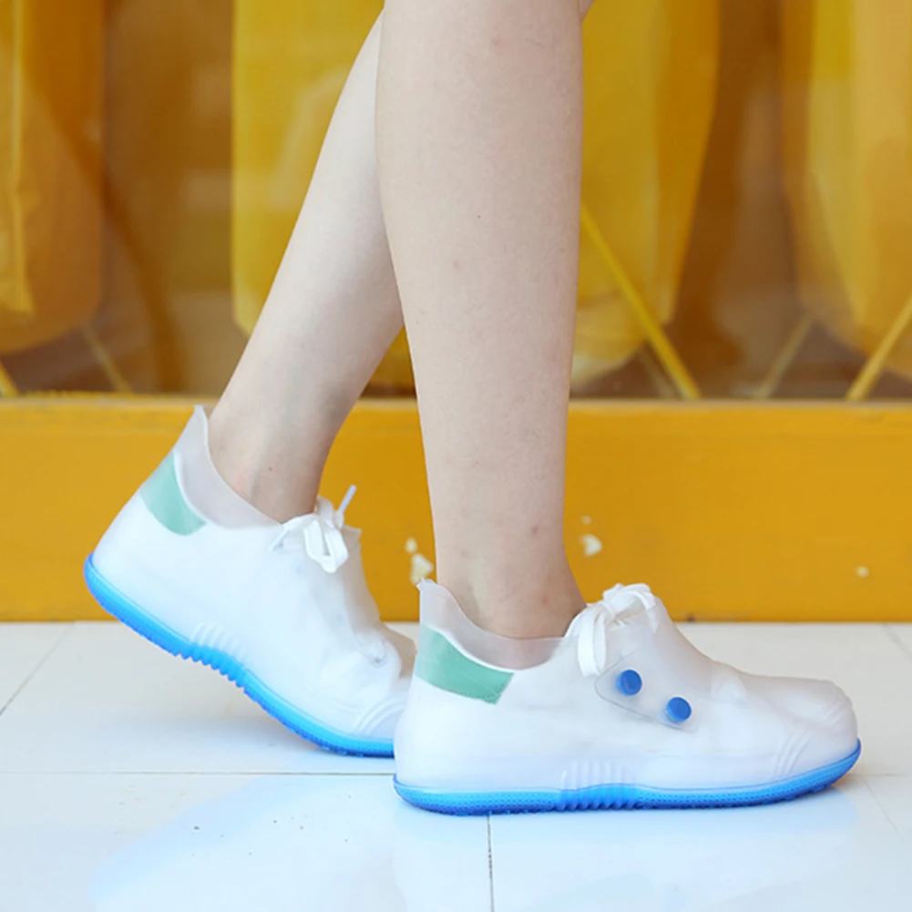Непромокаемая обувь плотные детские прозрачные износостойкие Чехлы для обуви