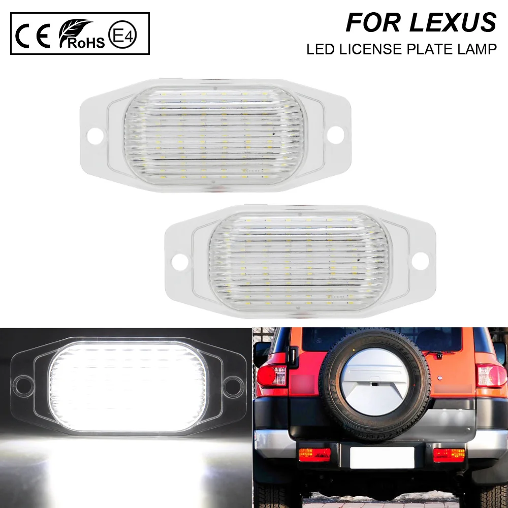 2X ошибок светодиодный номерной знак лампа светильник для Lexus LX450 Toyota Land Cruiser FJ80 FJ