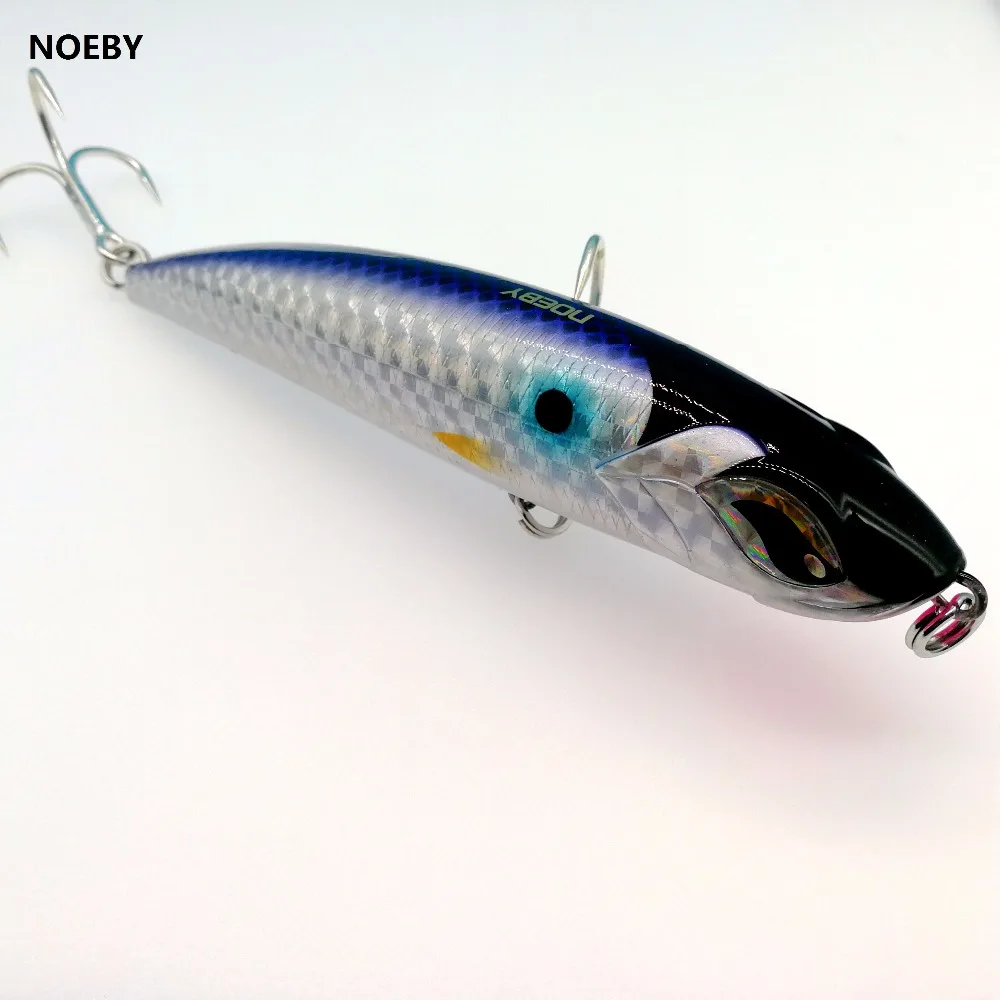 NOEBY 4 шт./лот новая Тонущая большая приманка для рыбалки карандаш 126,5 г/185 мм Морская Троллинг приманка через проволоку-конструкция для тунца GT морская рыба