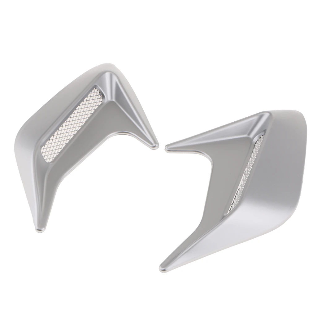 2pcs/lot Shark Gills Car Styling 3D Simulation Vent Air Flow Fender Chrome Glue Sticker Decal Decoration Waterproof | Автомобили и