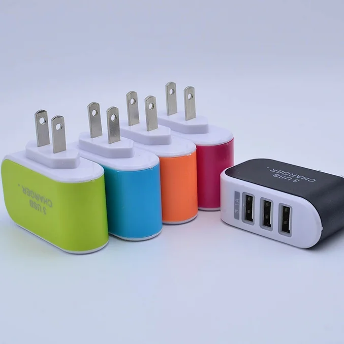 CARPRIE Мода 3.1A тройной USB порт настенное домашнее зарядное устройство переменного тока для путешествий адаптер для samsung для Apple EU штекер Прямая-L808