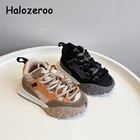 Кроссовки Детские Зимние из натуральной кожи, без шнуровки