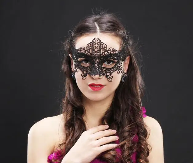 Free Shipping 1PC Black Lace Sexy Masquerade Mask Halloween Carnival Party Masks Festive Supplies | Дом и сад
