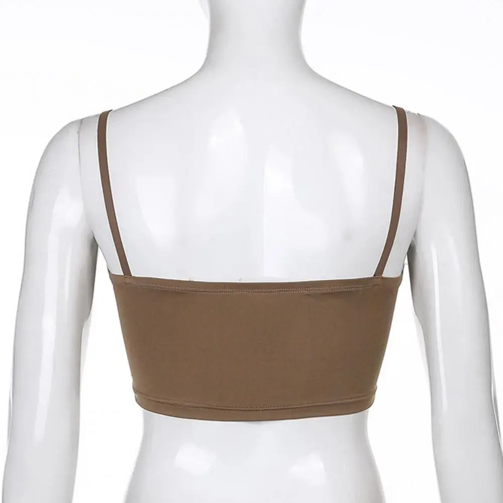

HOT SALESVest Blouse Portable Comfortable Women Short Navel Slim Strap Top Camisole for Home