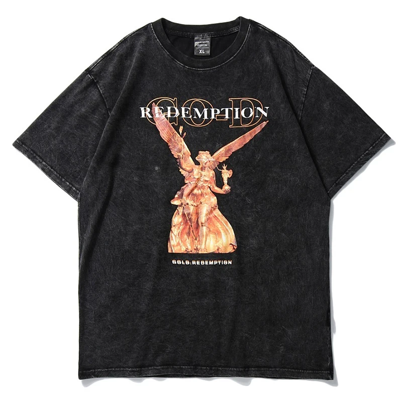 

Мужская футболка в стиле хип-хоп, черная уличная одежда 2021, футболка, летняя футболка с коротким рукавом, хлопковый Свободный Топ