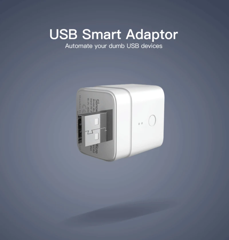 Адаптер Itead Sonoff Micro 5 в USB беспроводной переключатель Wi Fi мобильное приложение eWeLink