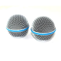 2pcs microphone grill mic grille ball type for fit beta sm 58 a beta58a sm 58 ball head mesh free shipping