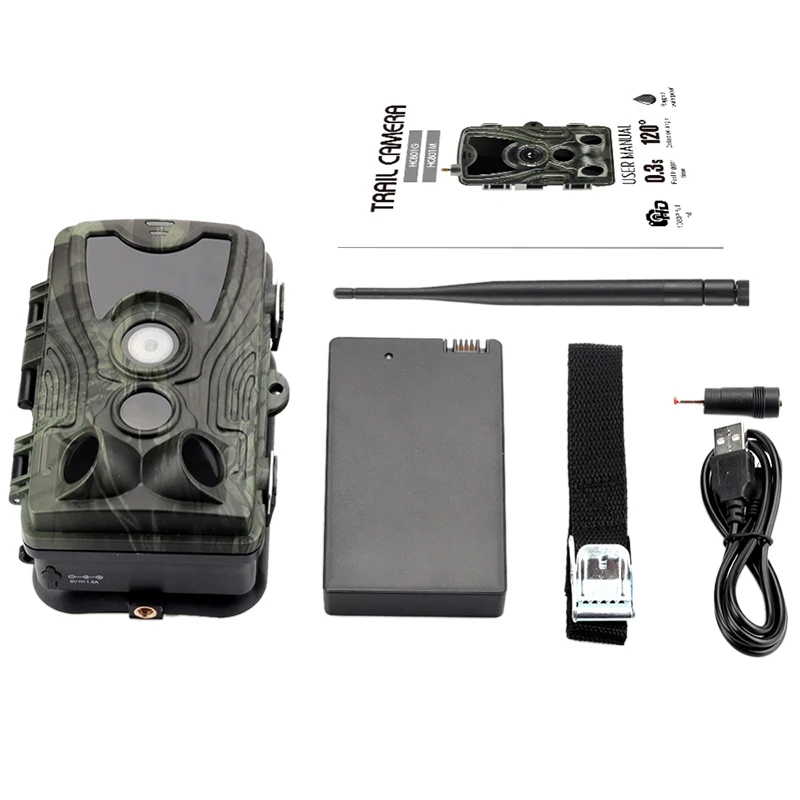 Hc-801Lte 4G охотничья камера 16Mp Trail Ip65 фото ловушки 0 3 S Дикая с литиевой батареей 5000Mah |