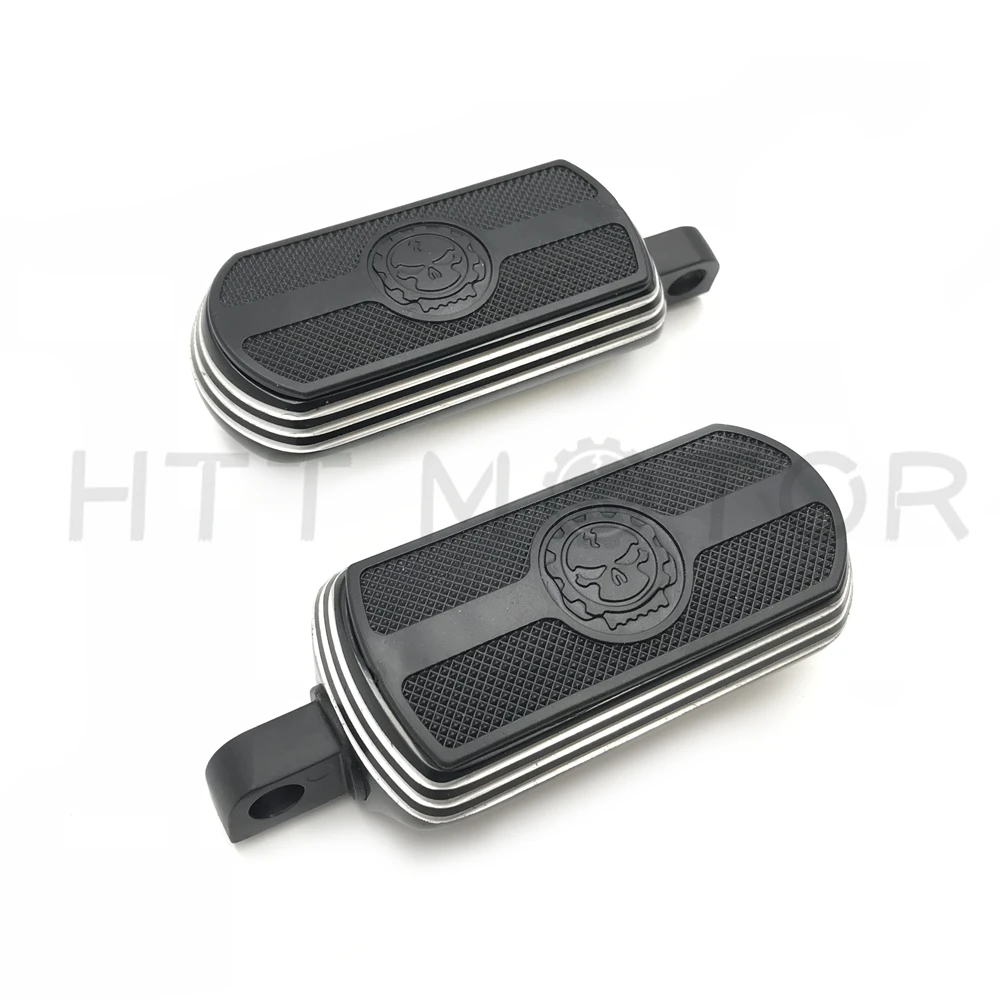 Aftermarket мотоцикл части шестерни череп Great Wall подножки для 84-17 Harley Road King Street Glide Road Glide BLAC