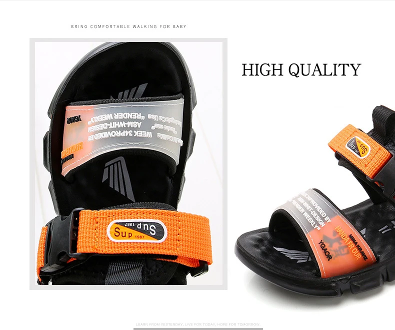 B&ampG Water-proof Boys Sandals Soft Anti-slip Kids Shoes Student Beach Breathable | Детская одежда и обувь