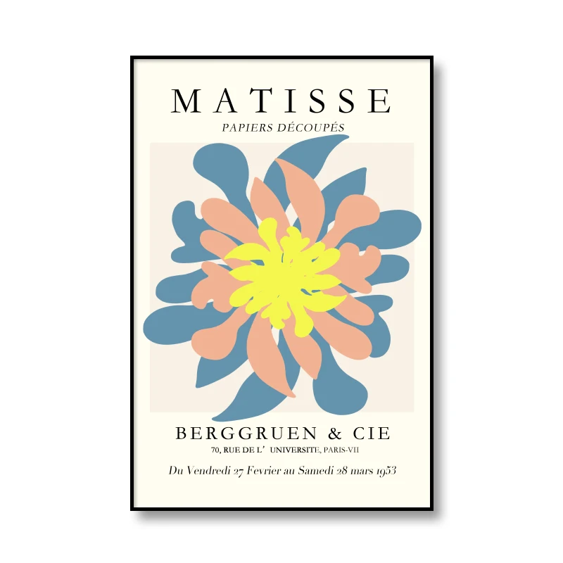 Художественный настенный постер Анри матиссе абстрактные рисунки выставочные