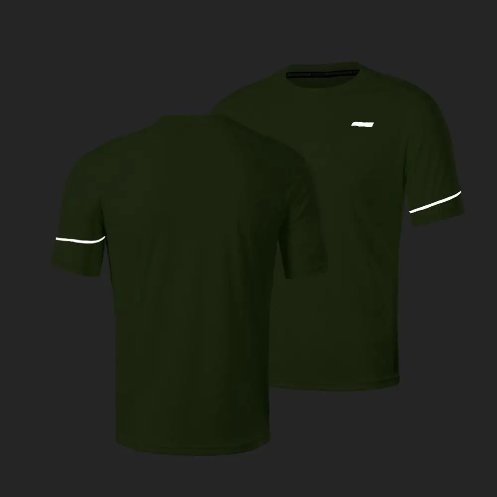 ARSUXEO Беговая футболка для мужчин быстросохнущая дышащая Спортивная фитнеса