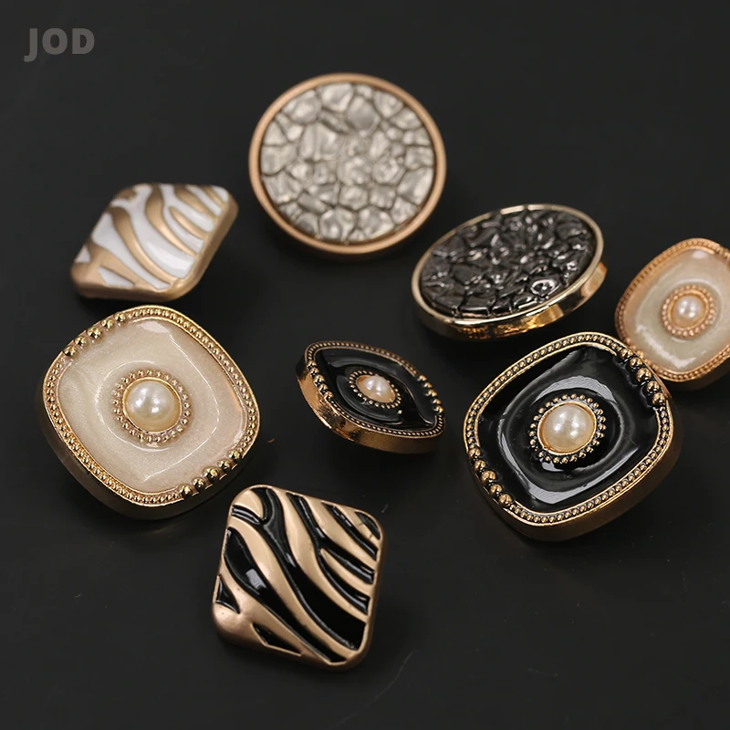 Черное золото металлические пуговицы для одежды женский костюм пальто Cc