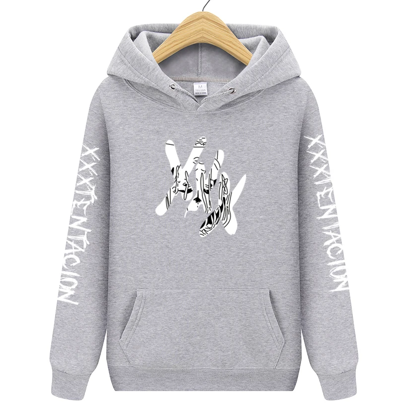 Толстовка с капюшоном XXXtentacion модная мужская толстовка в стиле хип хоп Мужская