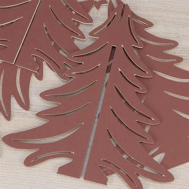 3 цвета DIY Картон 3D Рождественская елка украшения Рождественская вечеринка настольное ремесло центральный для Рождественский подарок украшение ручной работы A35