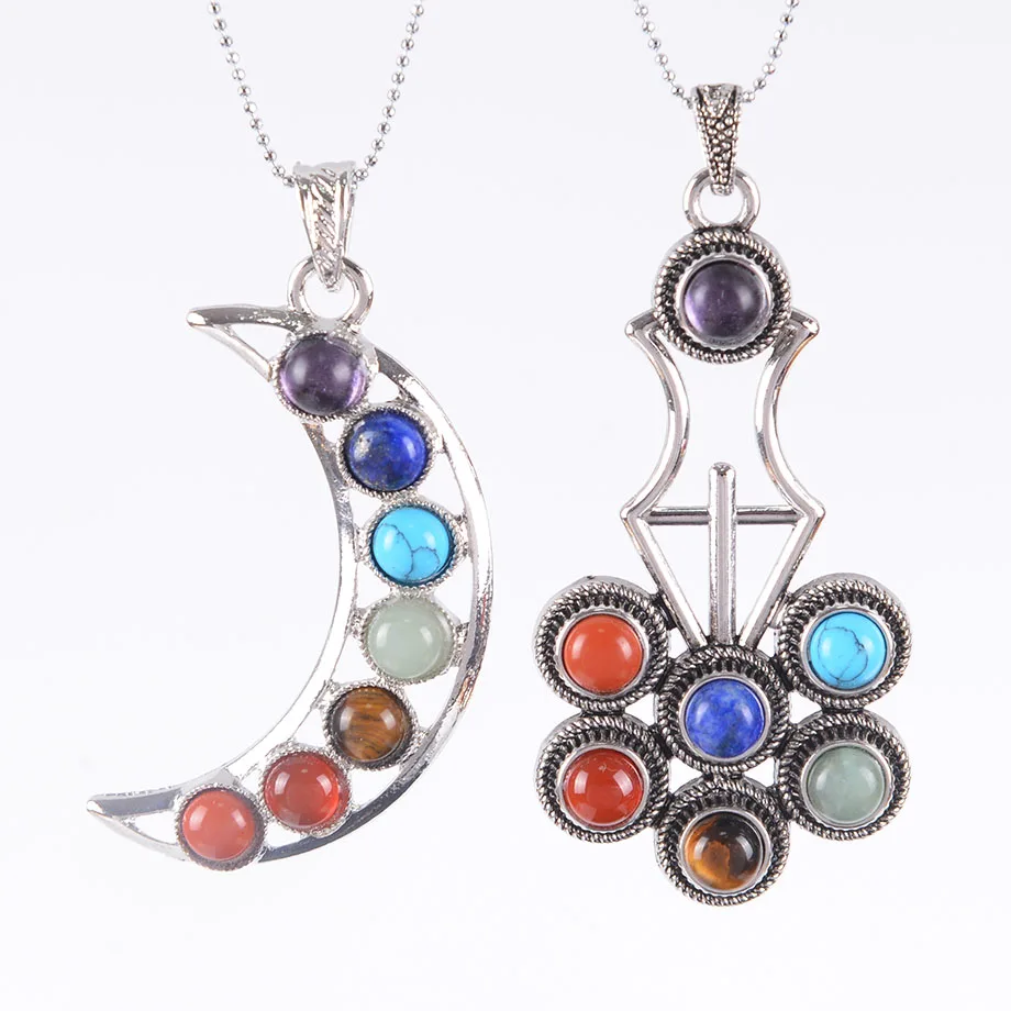 Чакр из натурального камня кулон крылья Ангела Чо ку рей амулет здоровья модные 7