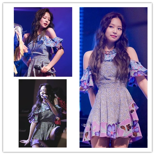 

Kpop Korean Celebrity Streetwear Elegant Strapless Floral Dress Women's Party Sexy Harajuku Loose Ruffle High Waist Mini Dresses