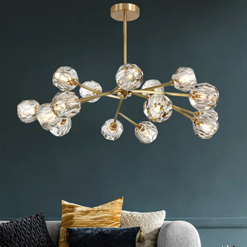 Хрустальная люстра для гостиной декоративное освещение Подвесная лампа
