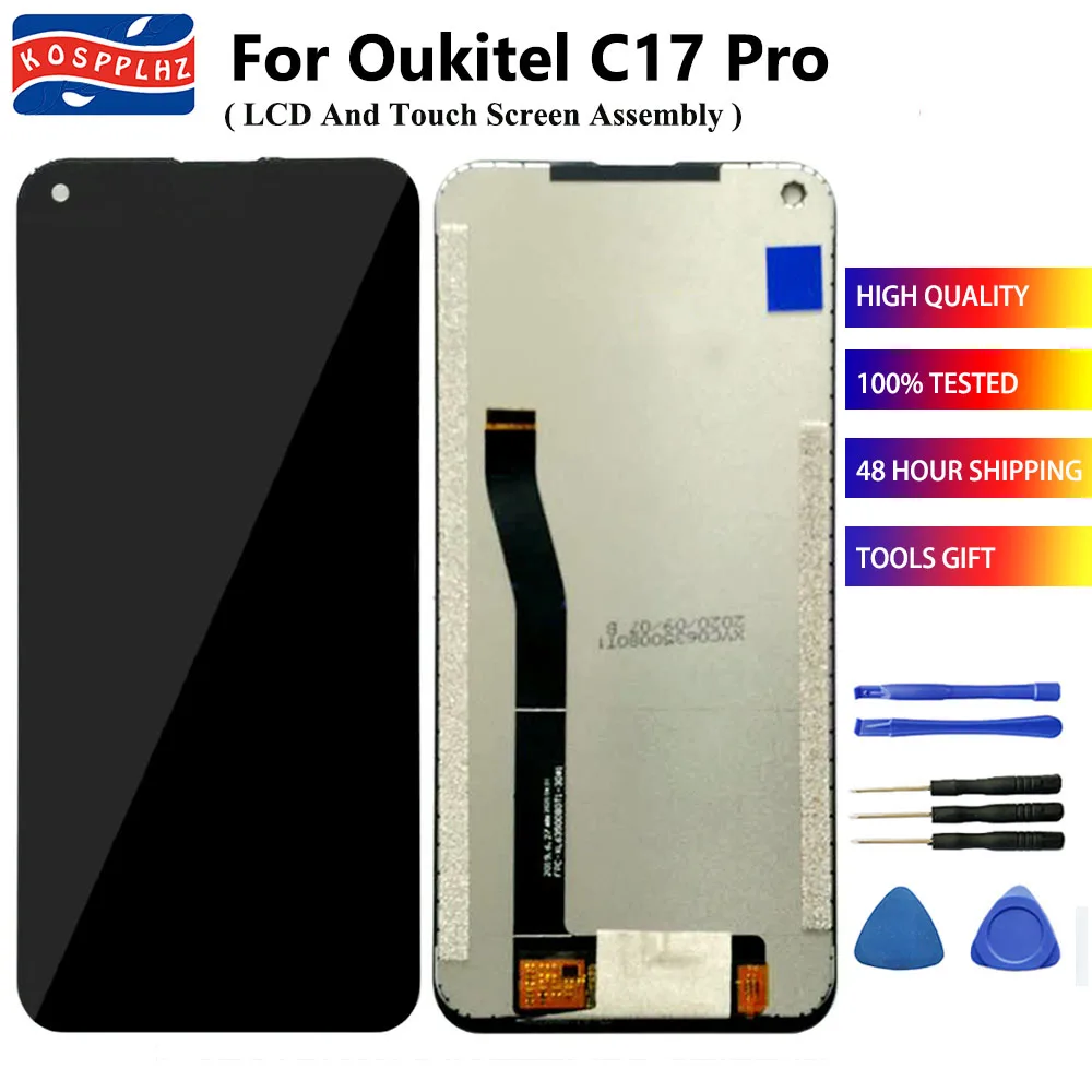ЖК дисплей KOSSPLHZ для Oukitel C17 Pro сенсорный экран дигитайзер панель в сборе замена