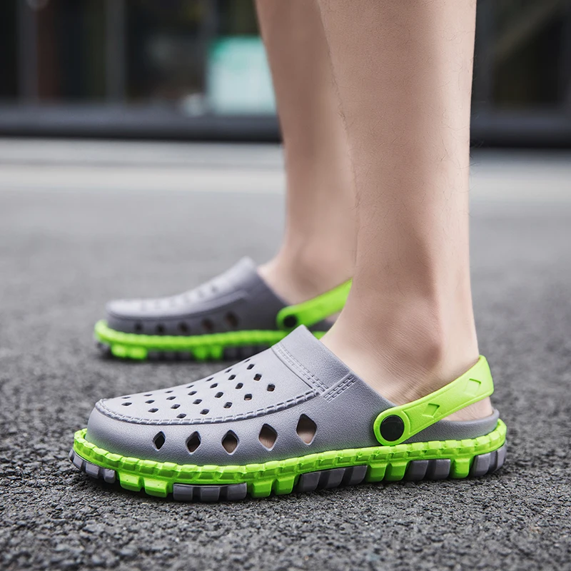 Оригинальный сада флип флоп быстросохнущая водонепроницаемая обувь Для мужчин